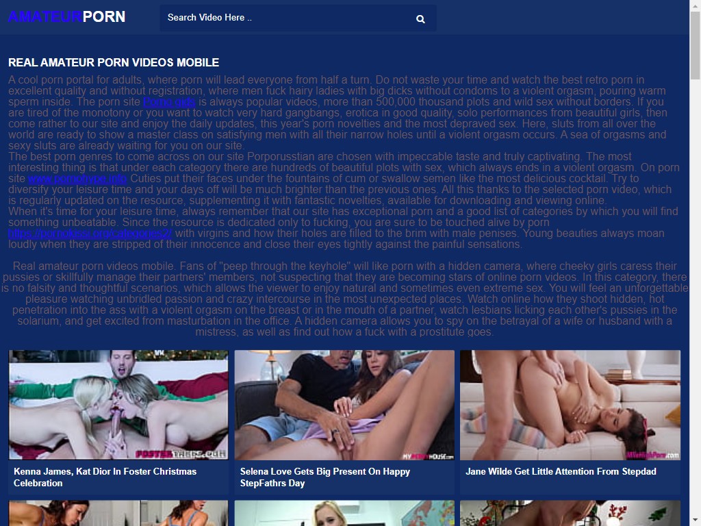 Real amateur porn videos mobile