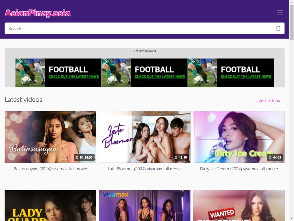 Website screenshot