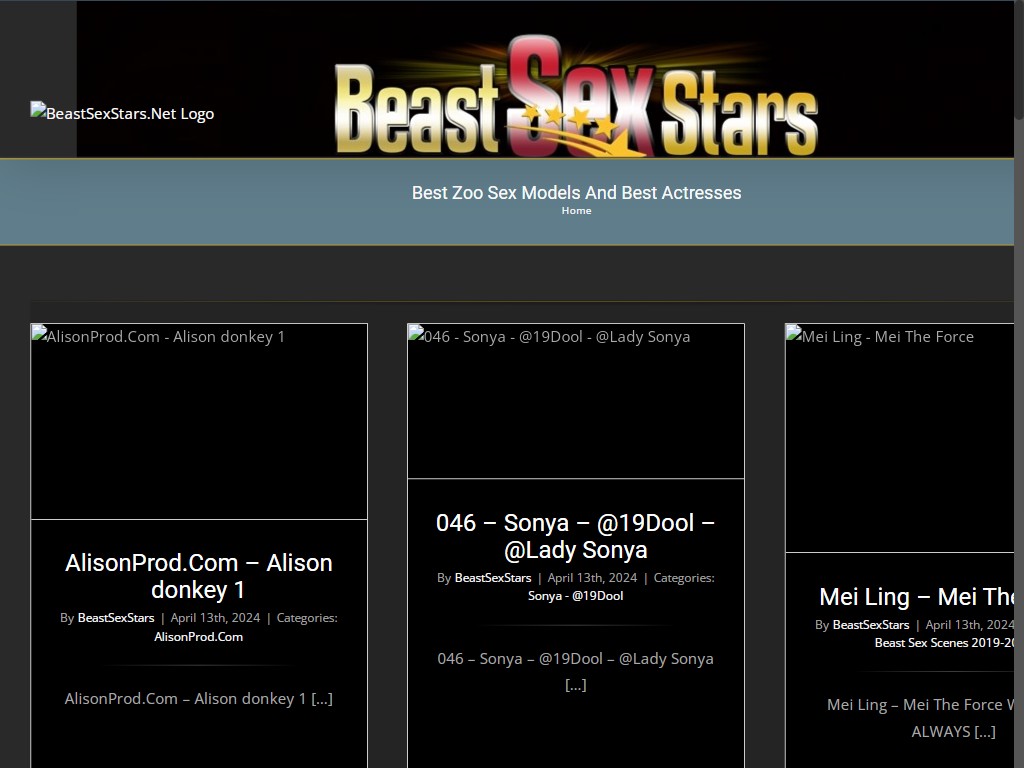 Best Zoo Sex Models And Best Actresses ⋆ BeastSexStars.Net