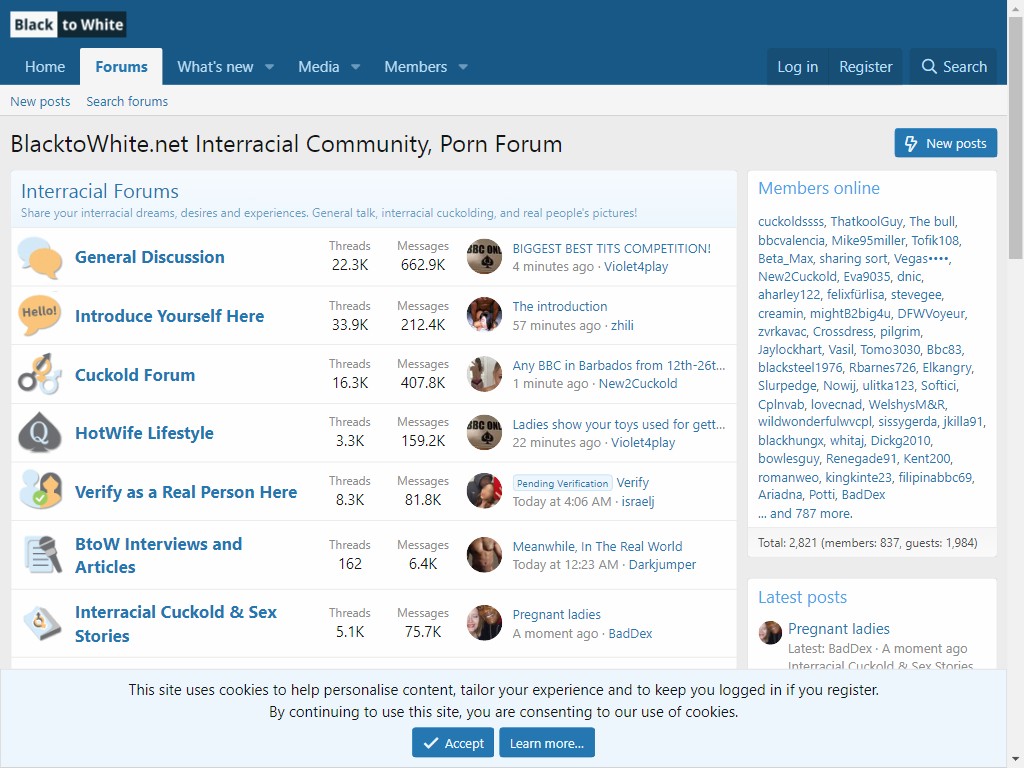 BlacktoWhite - Amateur Interracial Community - Cuckold Sex Forum