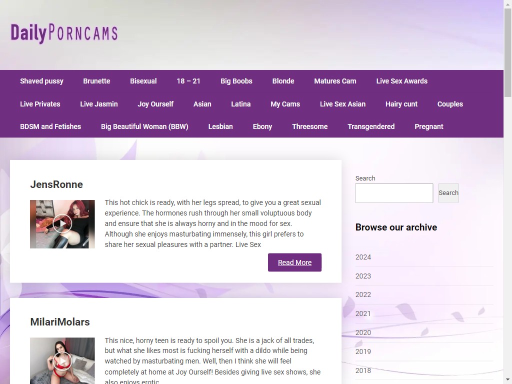 Website screenshot
