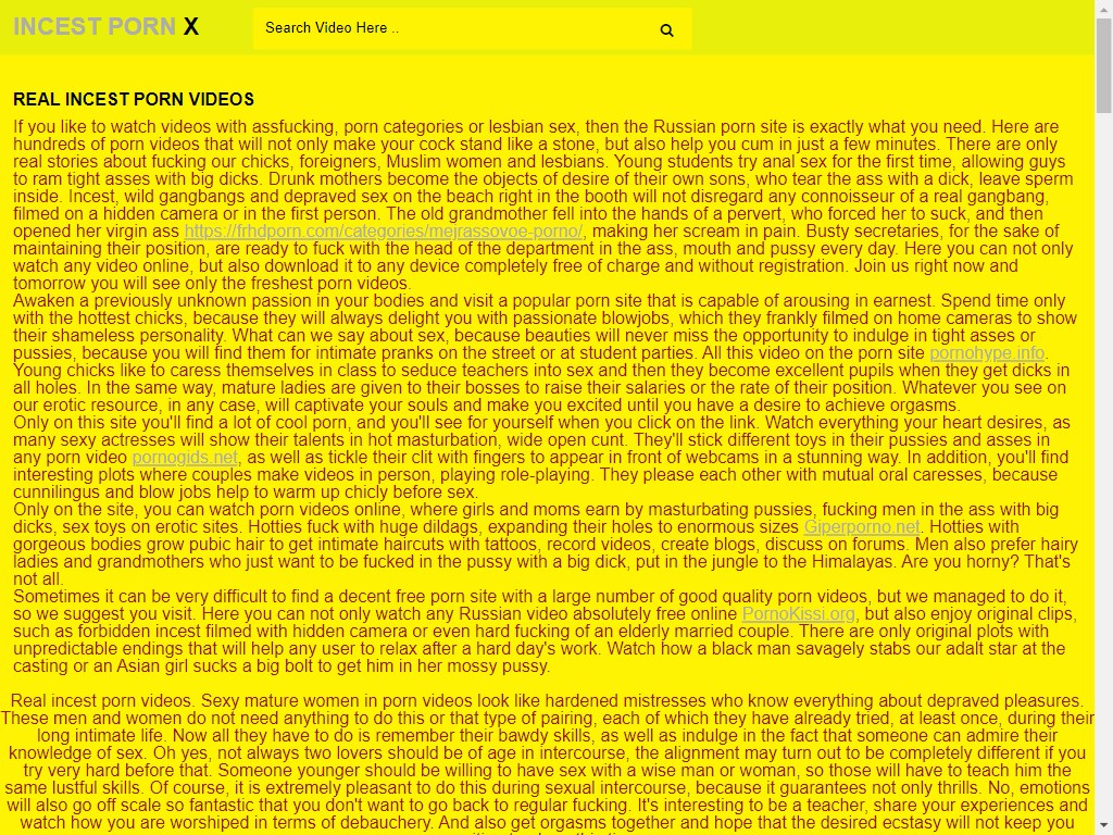 Real incest porn videos