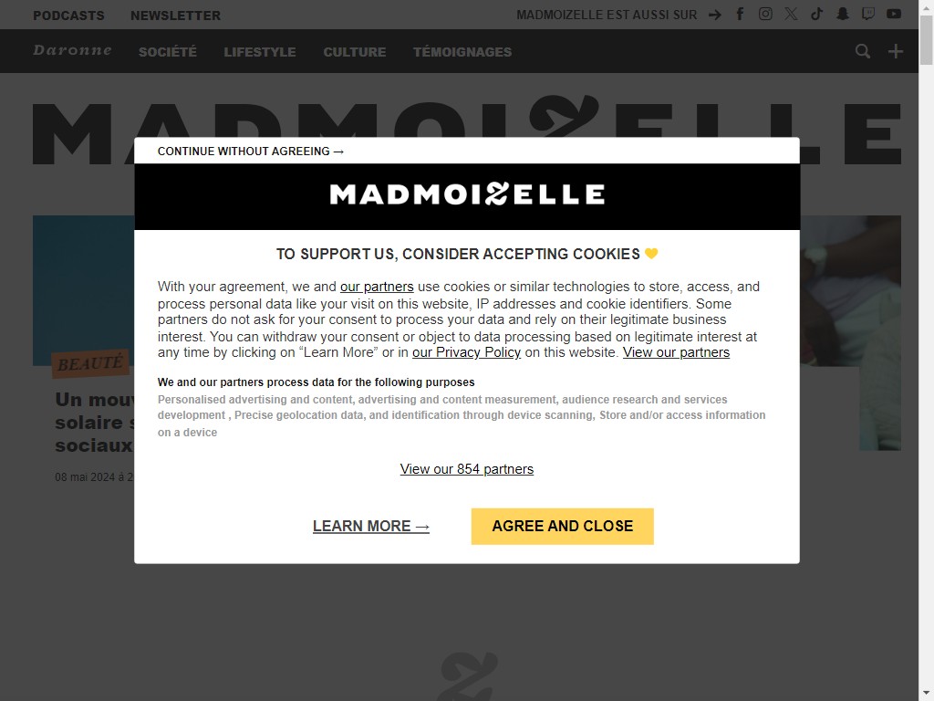Website screenshot