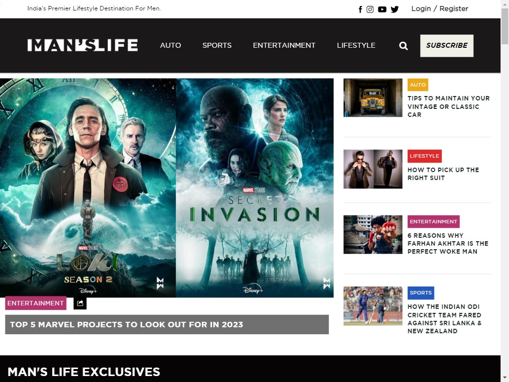 Website screenshot