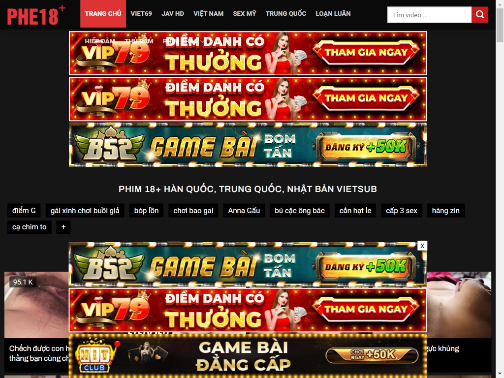 Phim 18+ không che - Clip sex 18+ HD hay nhất | Phe18