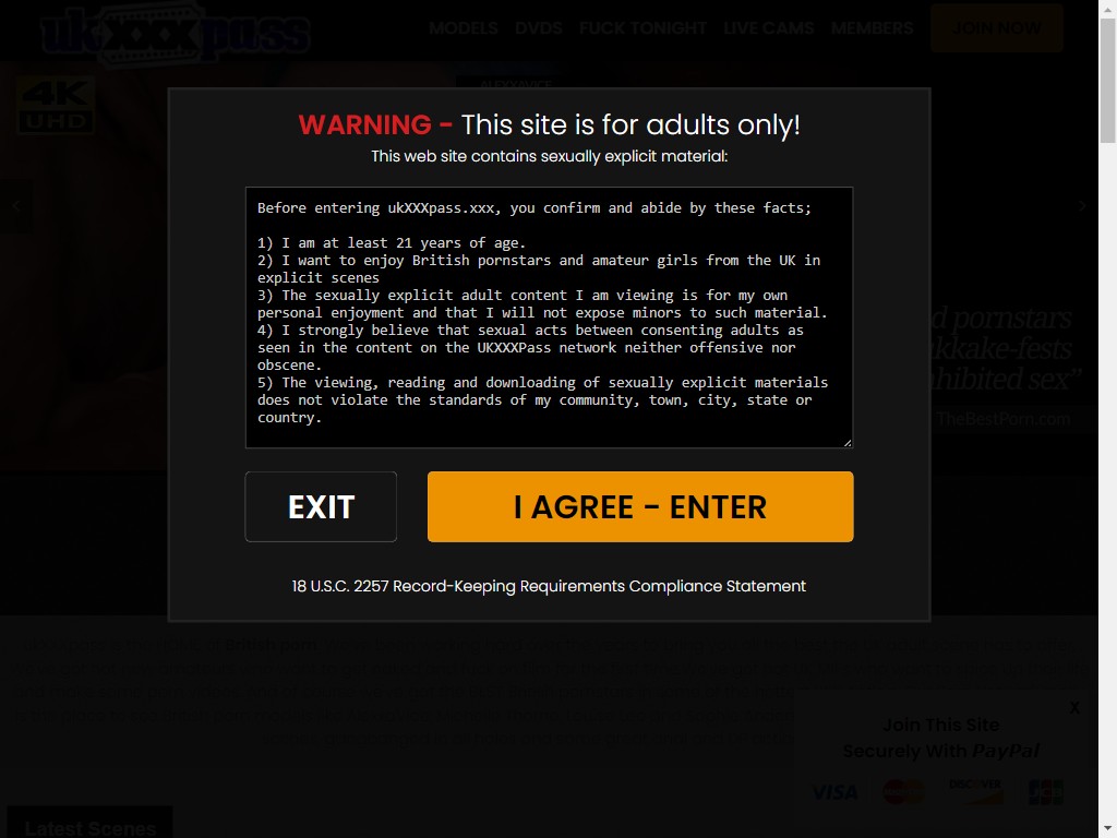 Website screenshot