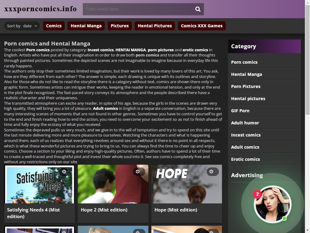 Website screenshot